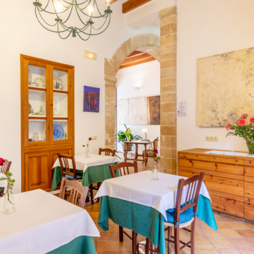 Dining room of the hotel Can Tem Alcúdia