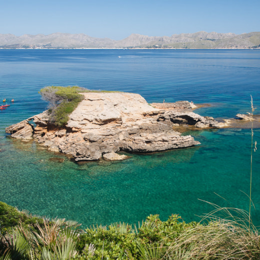  Imatge de la platja de La Victòria a Alcúdia